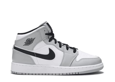 Jordan 1 Mid Light Smoke Grey (GS) 